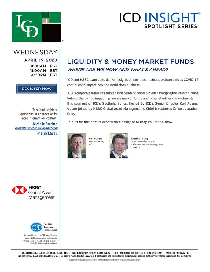 Liquidity & Money Market Funds: Where are we Now and What’s Ahead