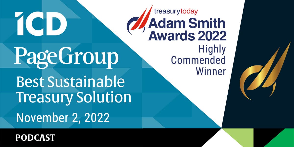 Podcast – Adam Smith Award 2022: Best Sustainable Treasury Solution with PageGroup